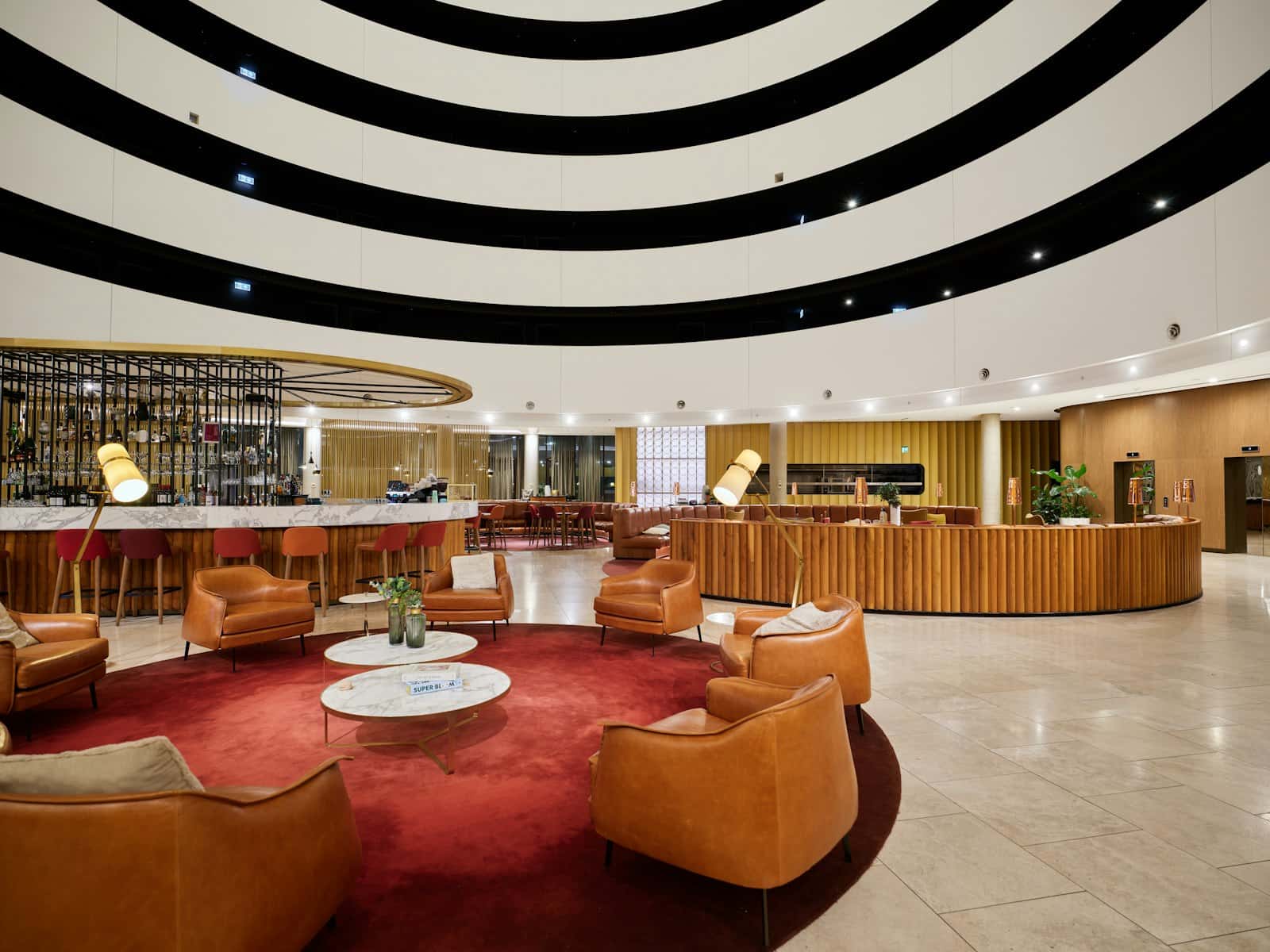 Modern commercial lobby interior