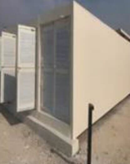 Completed precast modular buildings