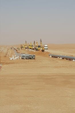 Desert site works