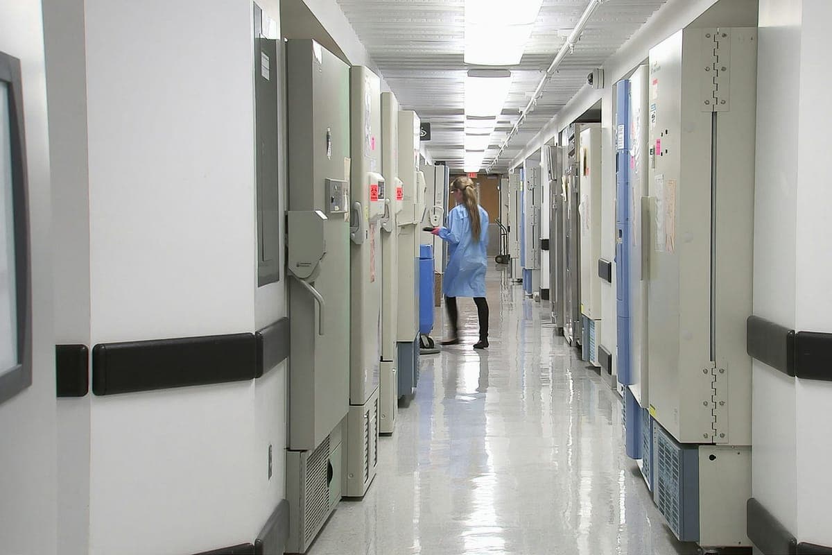 Clean hospital corridor